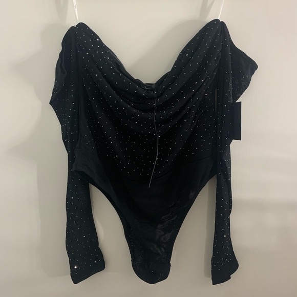 Lulus Rhinestone Bodysuit - Picture 2 of 9
